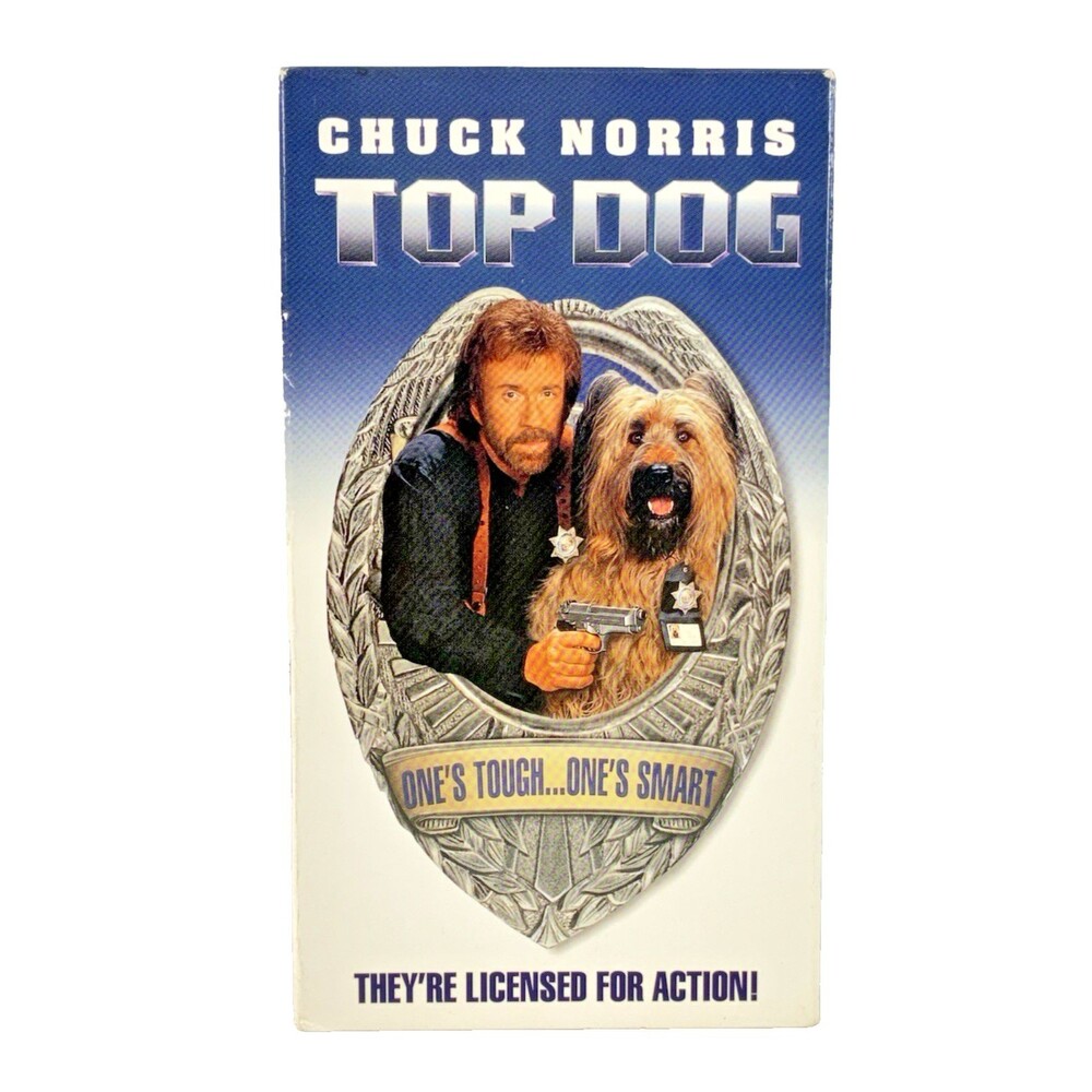 Top Dog Vintage 1995 Live Entertainment Chuck Norris VHS Cassette Tape Tested